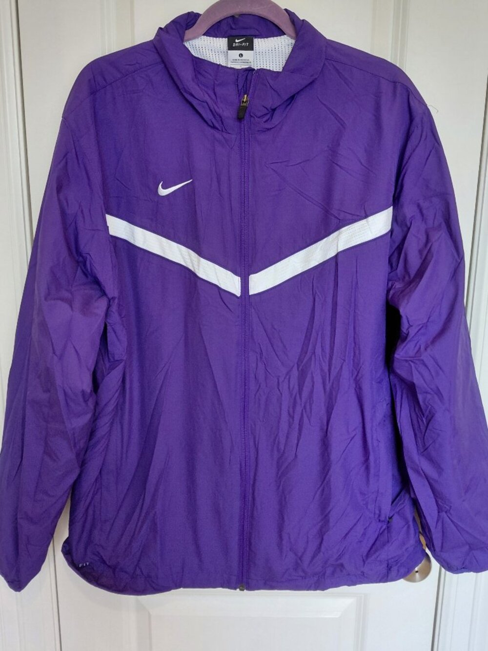 Nike Purple Wind Breaker/Rain Jacket